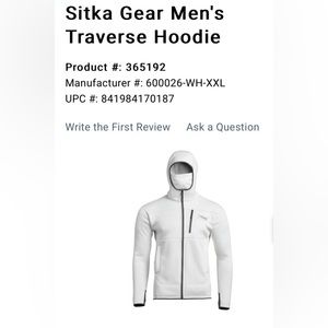 Sitka Traverse Hoodie